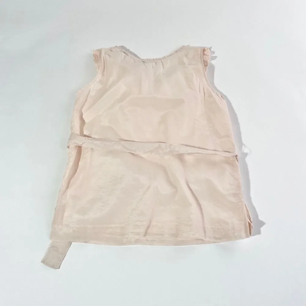J. Crew blush ruffle tunic